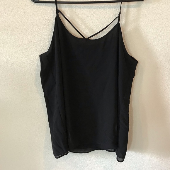 Black spaghetti strap blouse - Picture 1 of 3